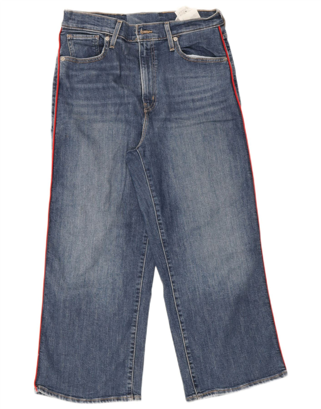 Levi's Damen-Jeans mit hohem Bund, kurz geschnitten, W29, L25, blaue Baumwolle