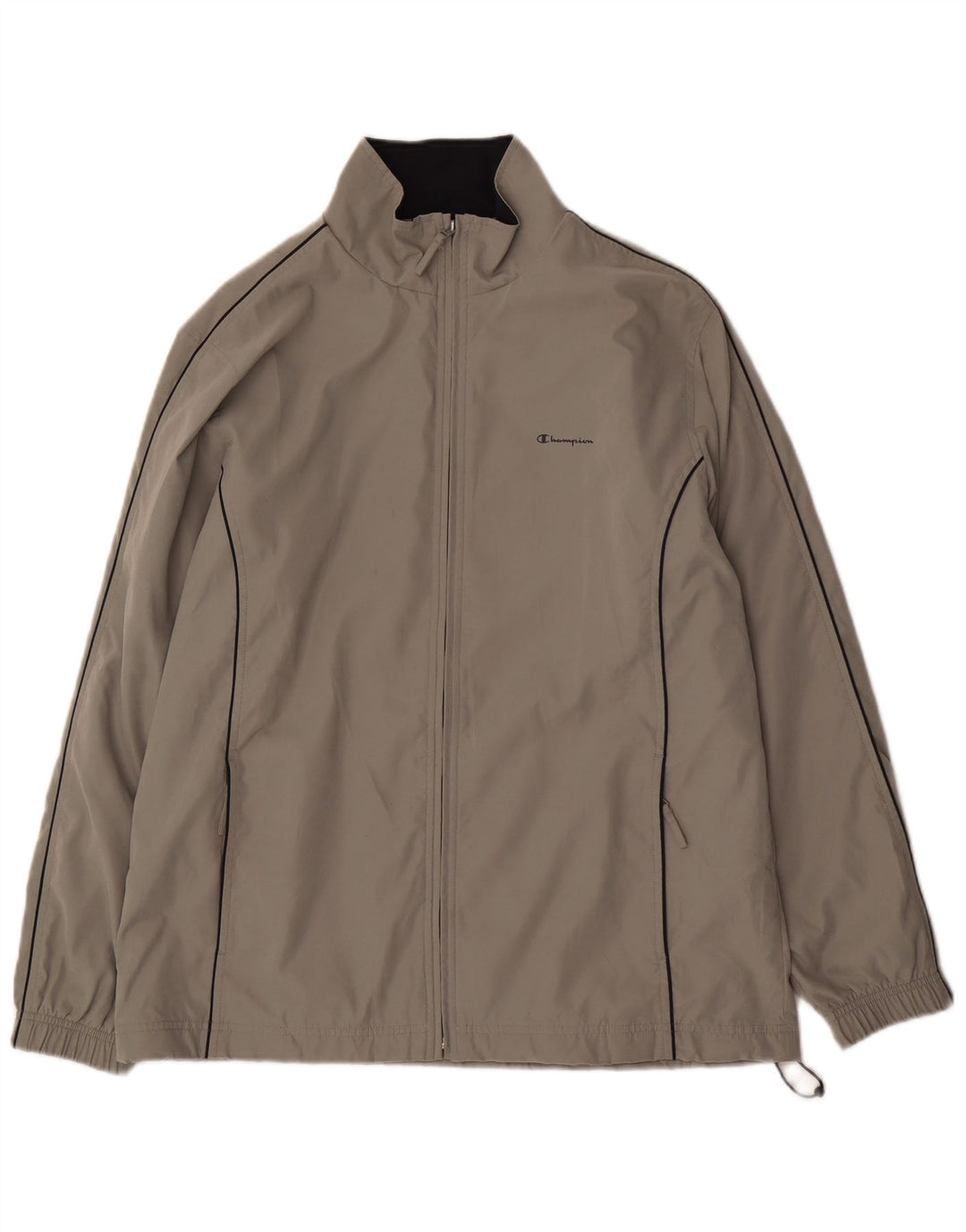 Champion Herren-Trainingsanzug-Top-Jacke XL, graues Polyester