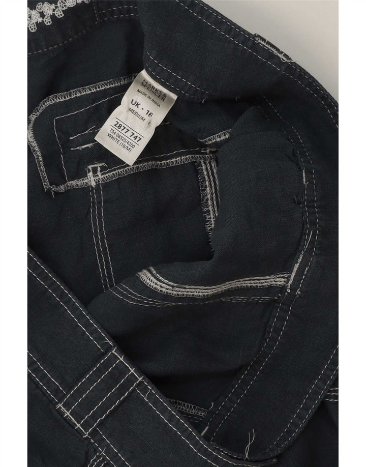 Marks & Spencer Damen Cargohose UK 16 Large W36 L28 Marineblau