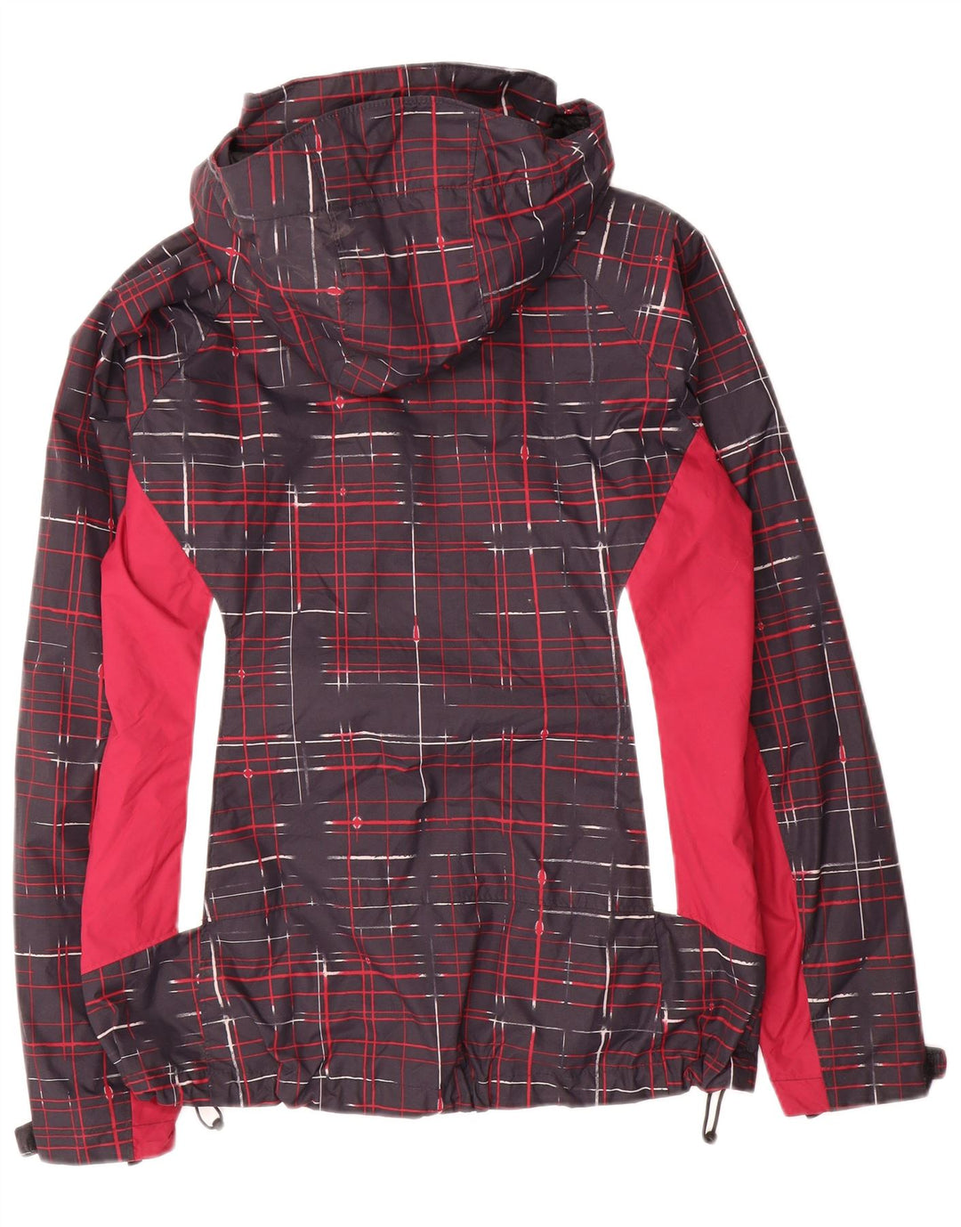 Columbia Damen Interchange Kapuzen-Regenjacke UK 14 Medium Black Check
