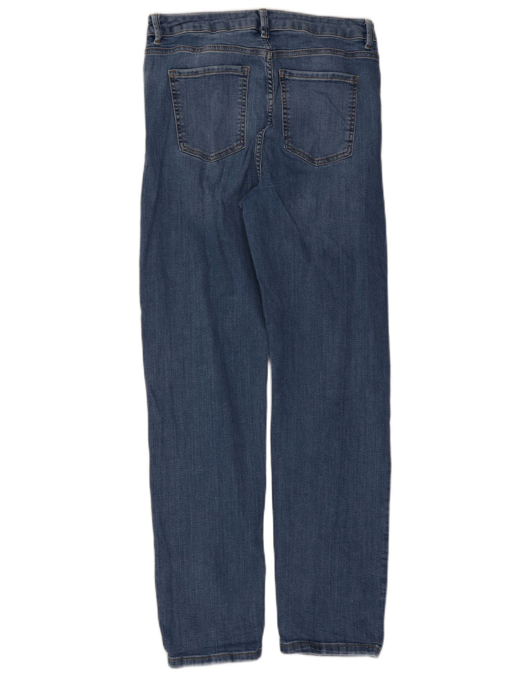 Marks & Spencer Damen The Sienna Straight Jeans UK 14 Medium W30 L30 Blau