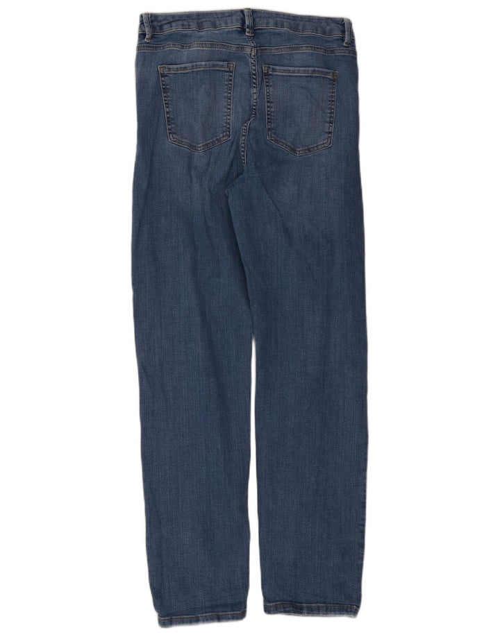 Marks & Spencer Damen The Sienna Straight Jeans UK 14 Medium W30 L30 Blau