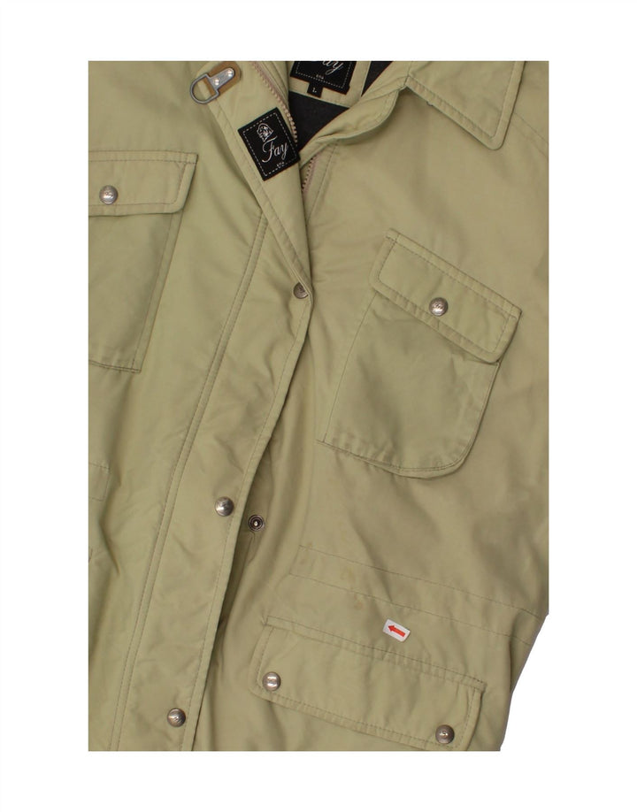 FAY Womens Utility Jacket UK 16 Large Beige Vintage Fay and Second-Hand Fay from Messina Hembry 