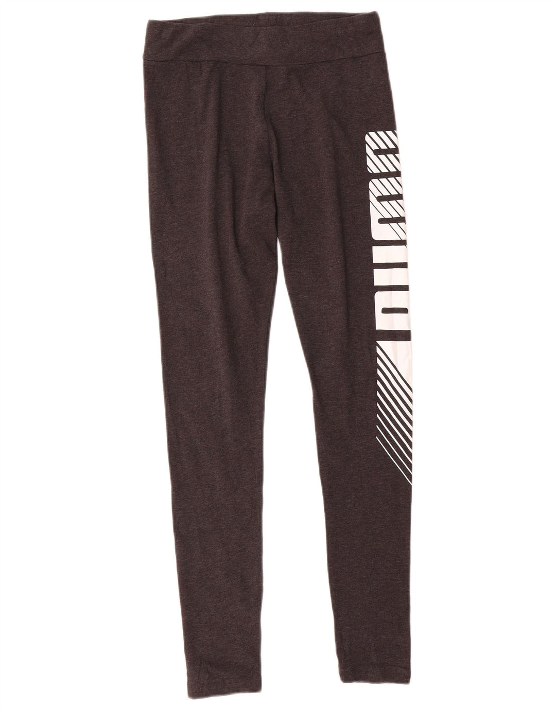 Puma Womens Graphic Leggings UK 10 Small Graue Baumwolle