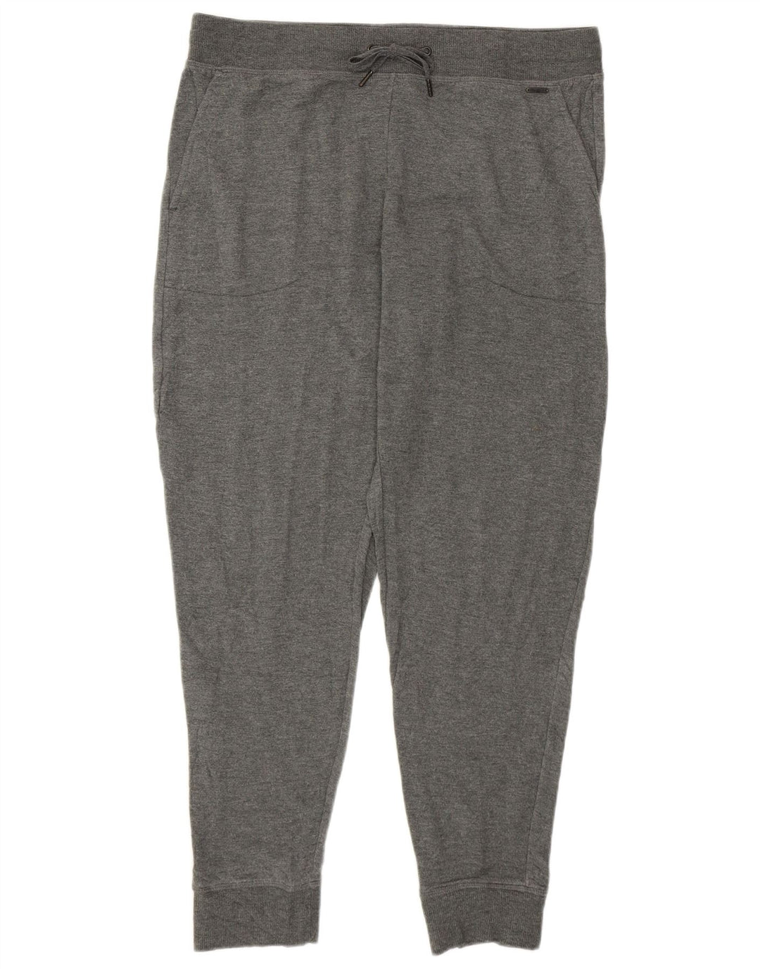 EDDIE BAUER Damen Trainingshose Jogger UK 16 Large Grau Modal