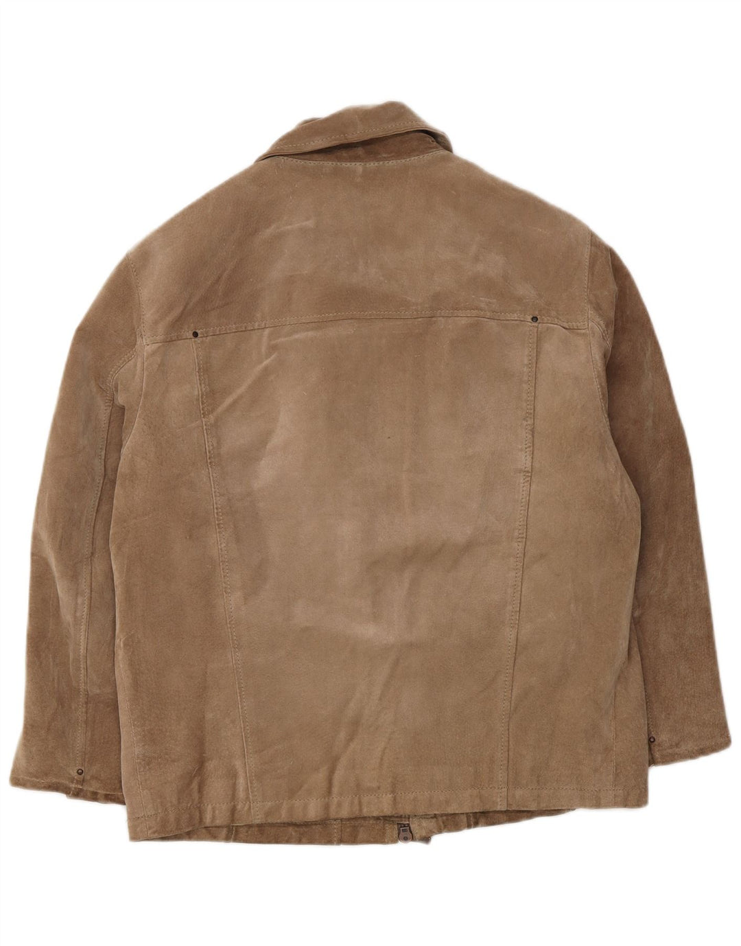 Vintage Herren Wildlederjacke IT 50 Großes braunes Leder