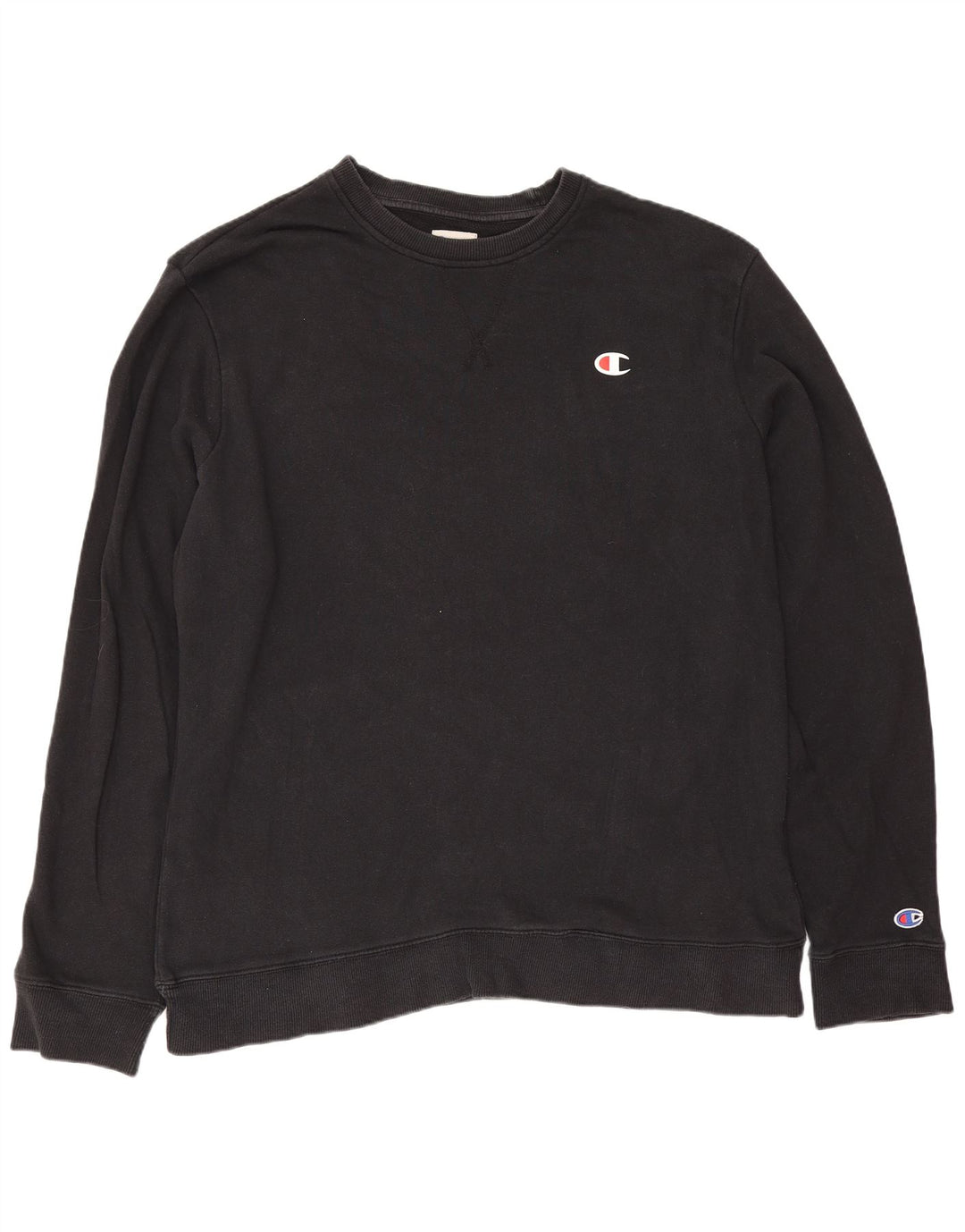 Champion Herren-Sweatshirt-Pullover, groß, schwarze Baumwolle