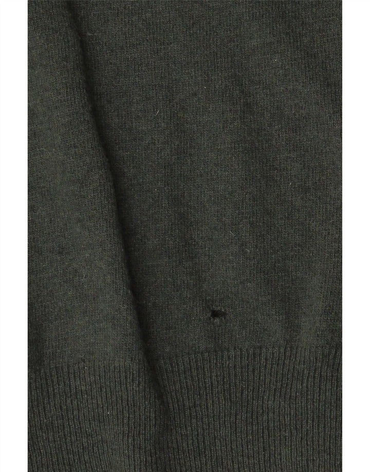 Kappa Herren-Pullover mit Rundhalsausschnitt, groß, grüne Lammwolle
