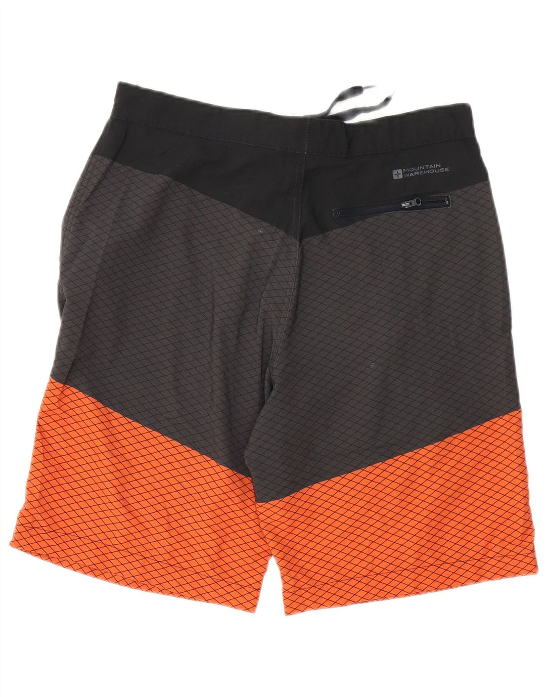 Mountain Warehouse Herren-Sportshorts aus mittelgrauem Colourblock-Polyester