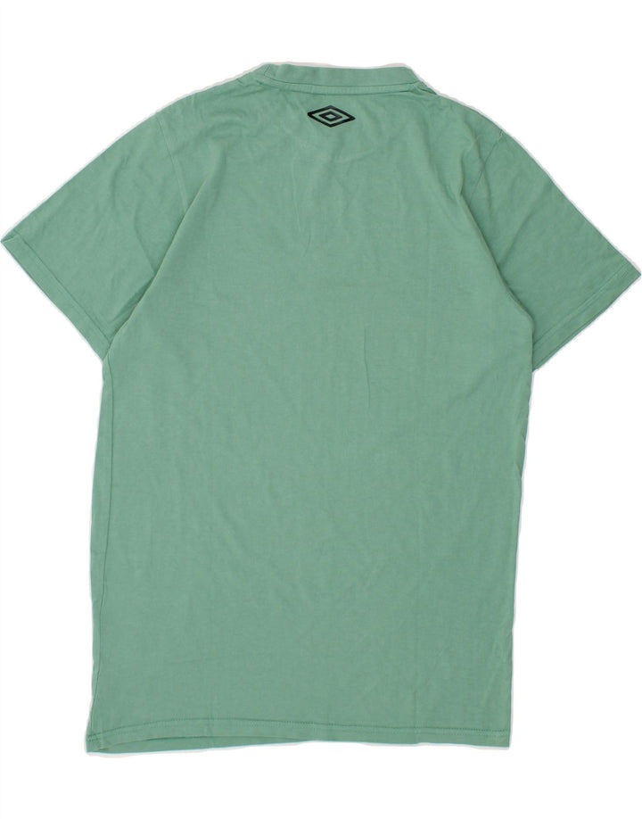 UMBRO Mens T-Shirt Top Medium Green Cotton Vintage Umbro and Second-Hand Umbro from Messina Hembry 