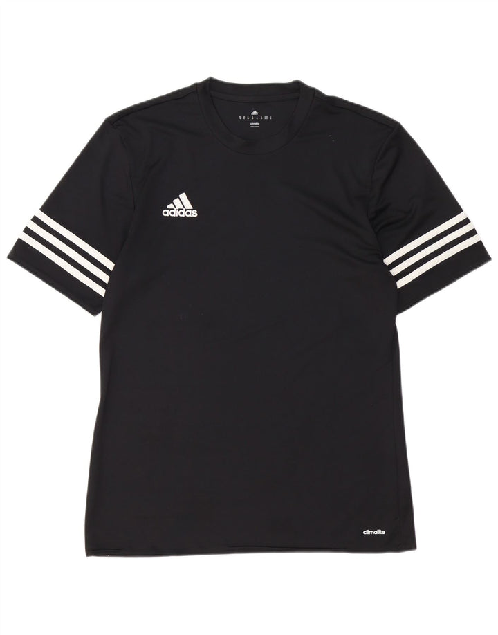 Adidas Herren Climalite T-Shirt Top Medium Schwarz Polyester