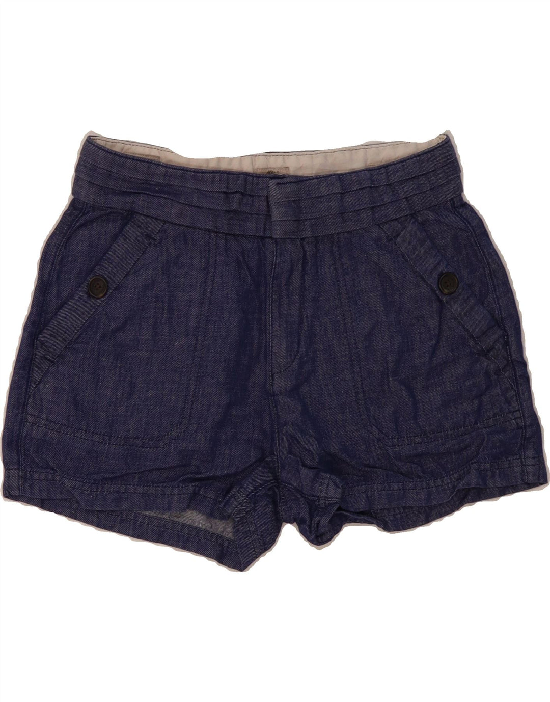 TIMBERLAND Womens Denim Shorts US 2 XS W26  Navy Blue Vintage Timberland and Second-Hand Timberland from Messina Hembry 