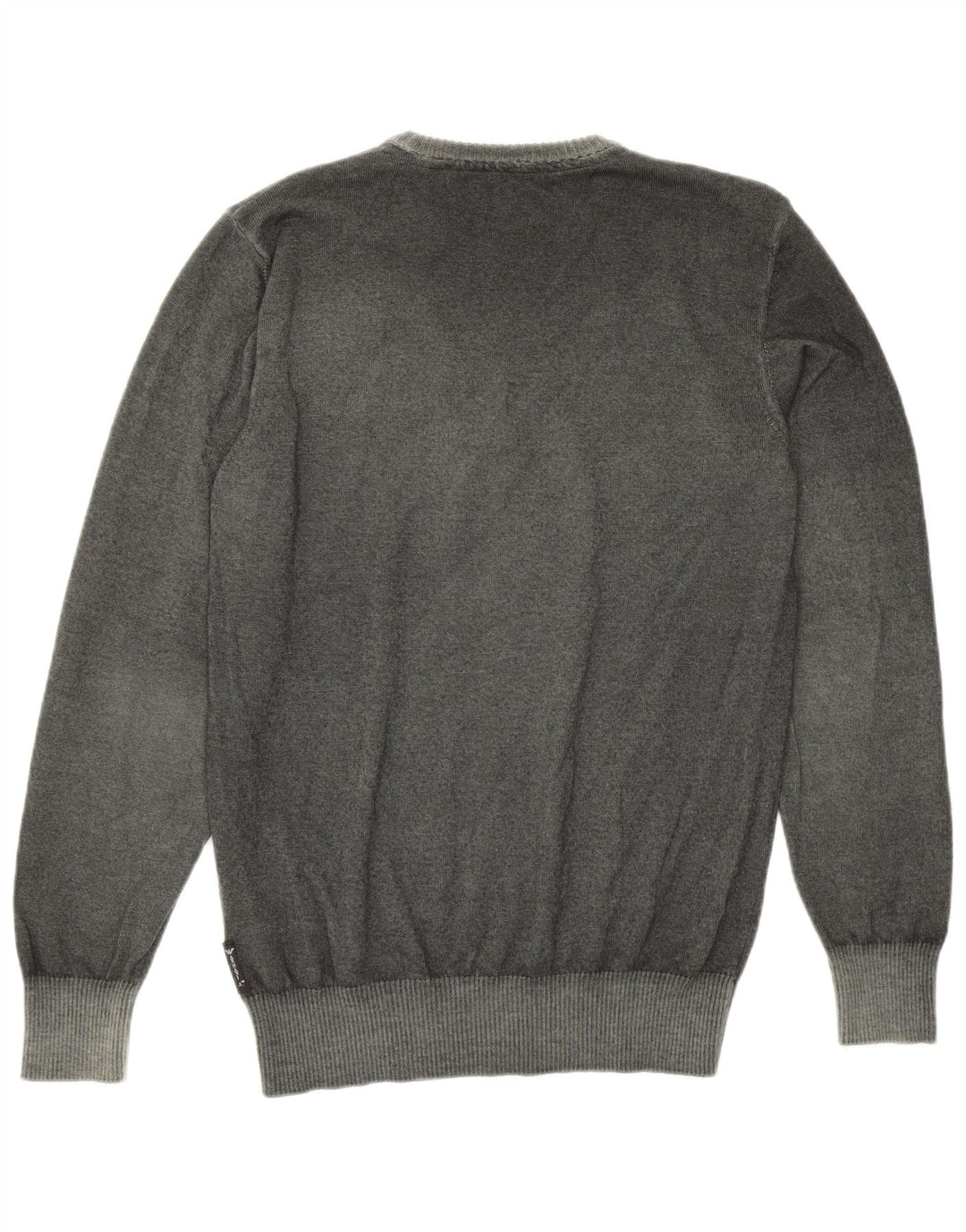 Armani Herren-Pullover mit Rundhalsausschnitt, mittelgrüne Schurwolle