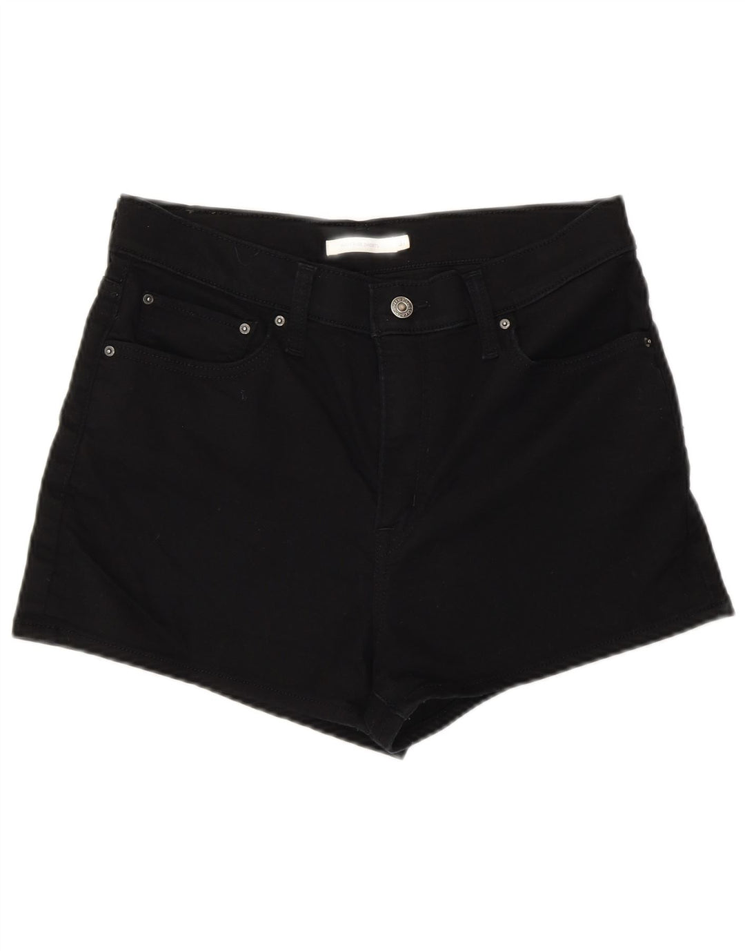 LEVI'S Damen-Jeansshorts mit hohem Bund, W31, mittelschwarze Baumwolle
