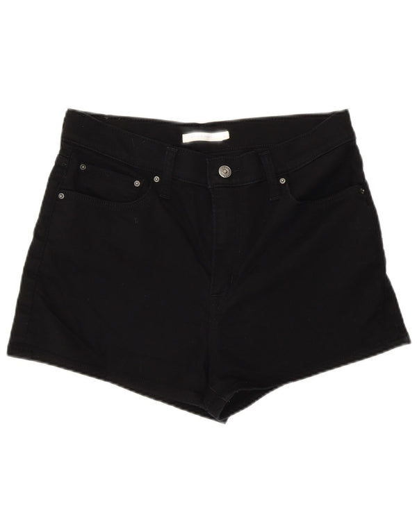 LEVI'S Damen-Jeansshorts mit hohem Bund, W31, mittelschwarze Baumwolle
