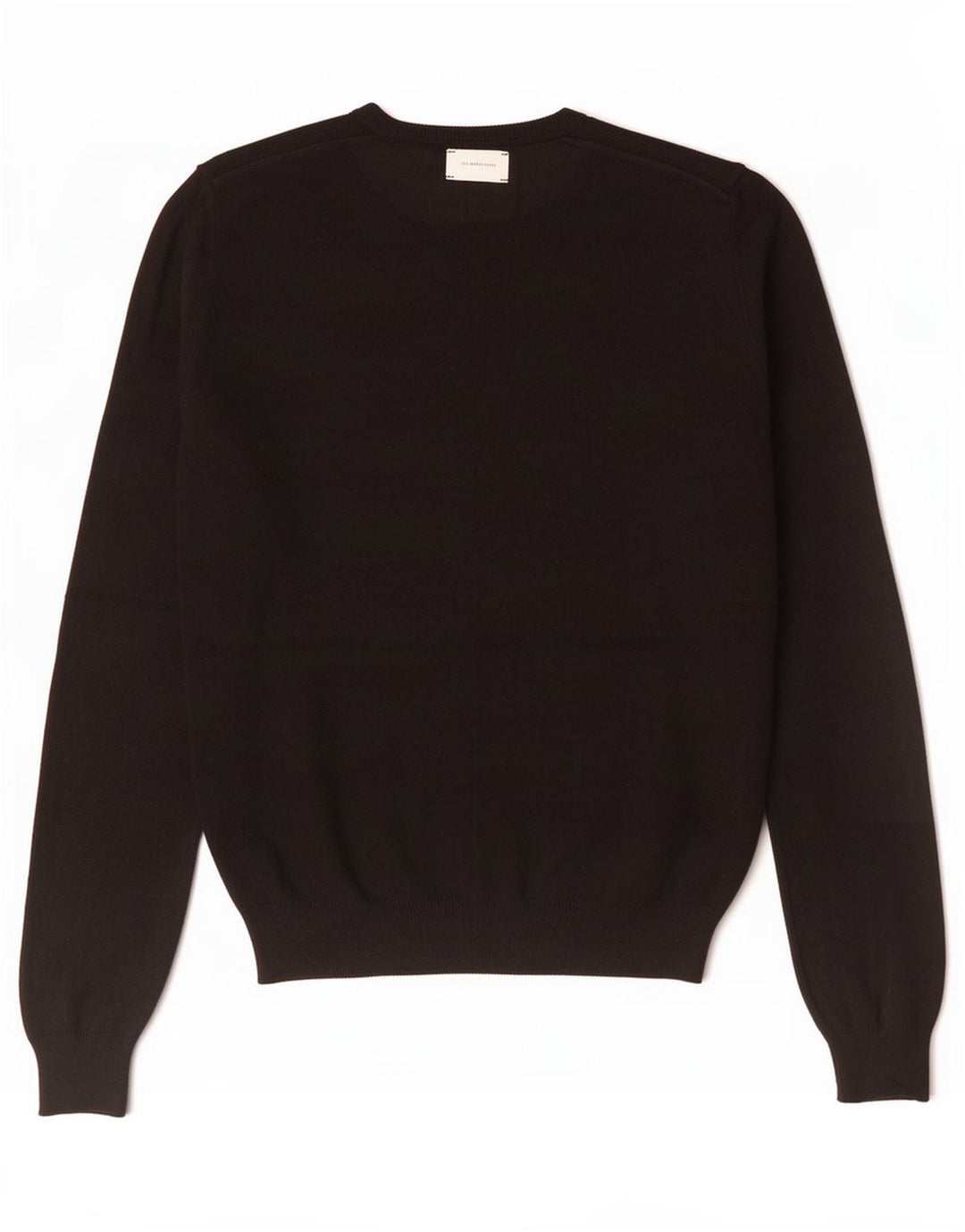 Zara Herren-Pullover mit Rundhalsausschnitt, Größe S, schwarze Viskose