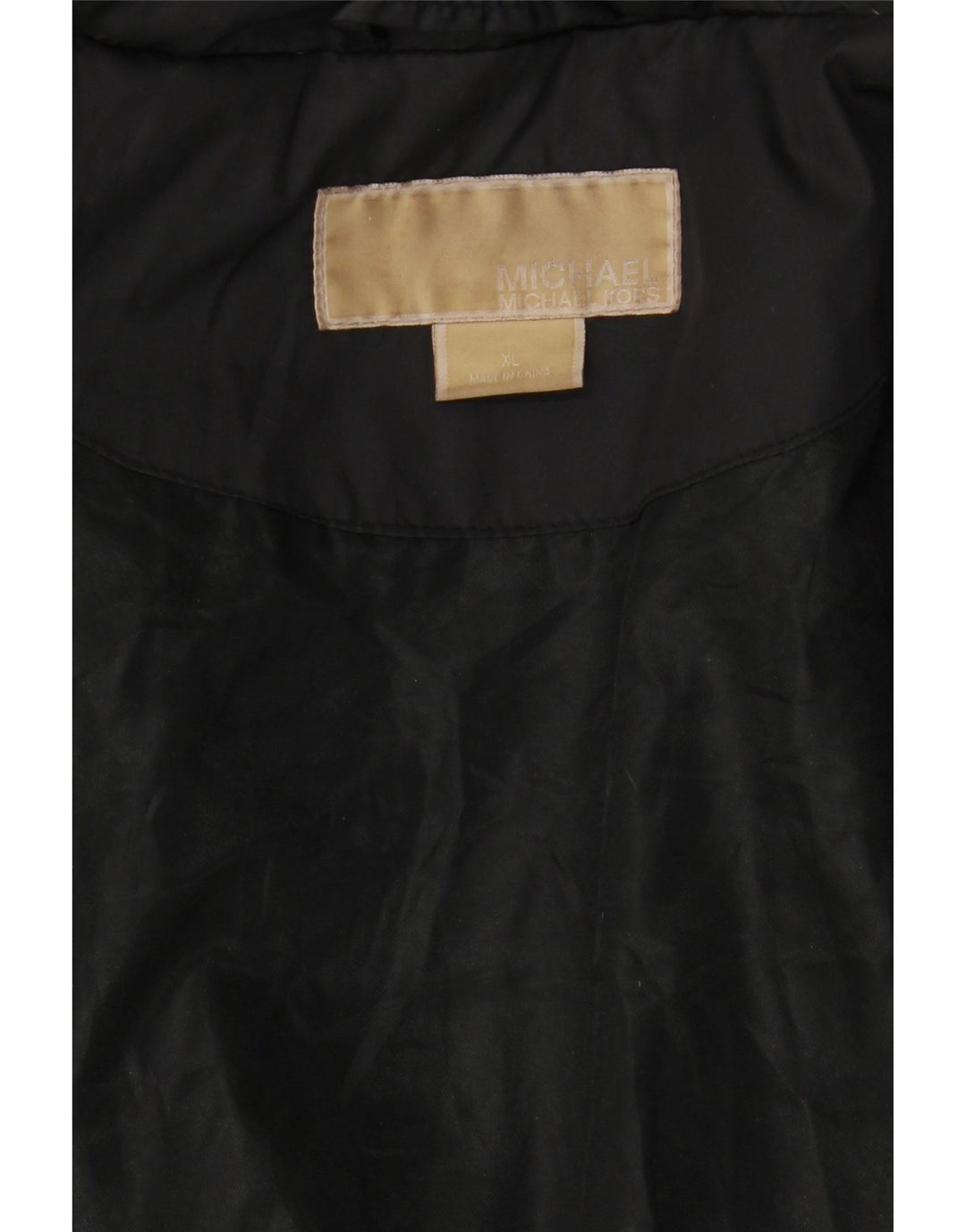 MICHAEL KORS Womens Padded Jacket UK 18 XL Black Nylon