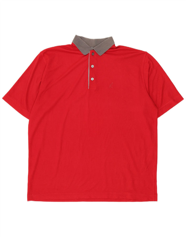 AUSTRALIAN L'ALPINA Herren-Poloshirt IT 56 XL Roter Farbblock