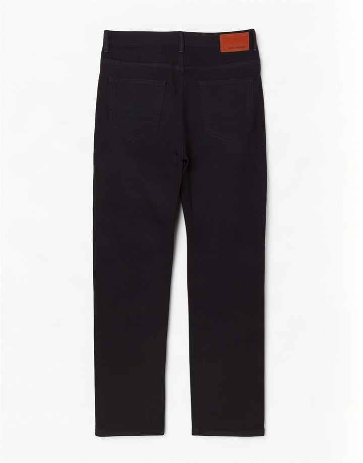 Hugo Boss Herren Straight Jeans W32 L30 Marineblaue Baumwolle