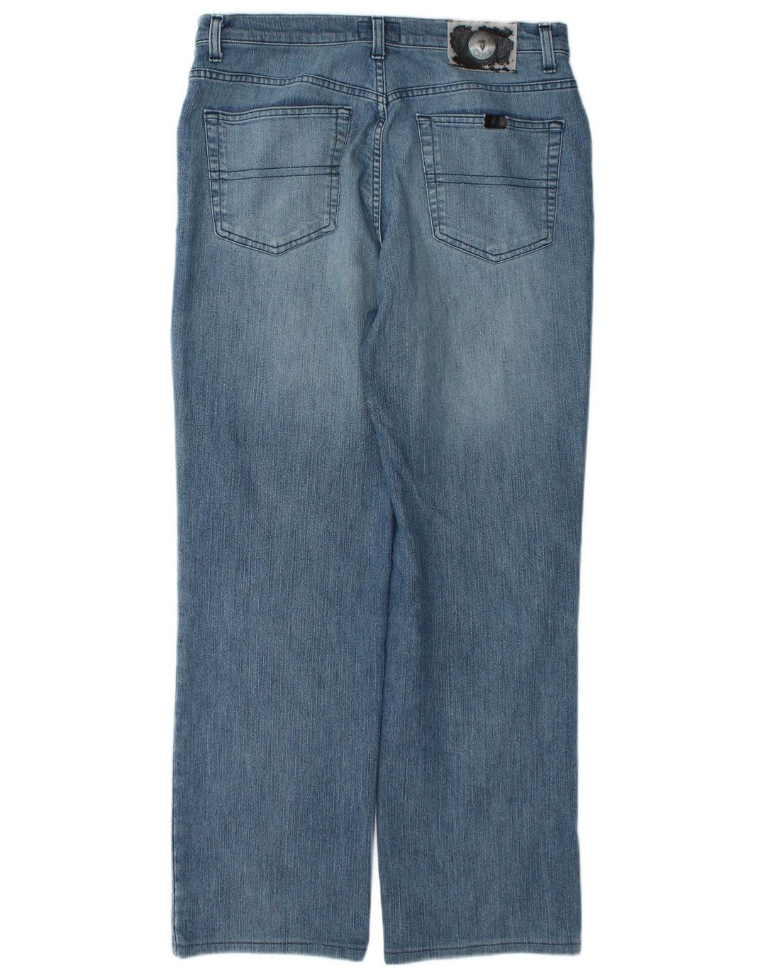 Trussardi Herren Straight Jeans W32 L30 Blaue Baumwolle