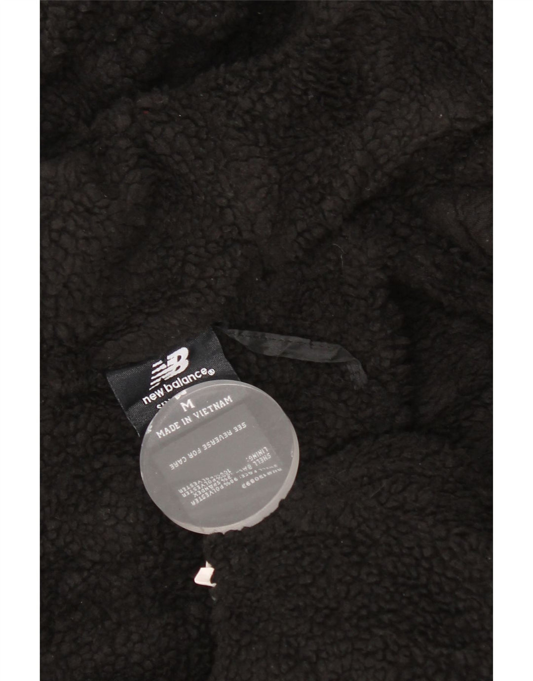 New Balance Herren Sherpa Zip Hoodie Pullover Mittelschwarzes Polyester