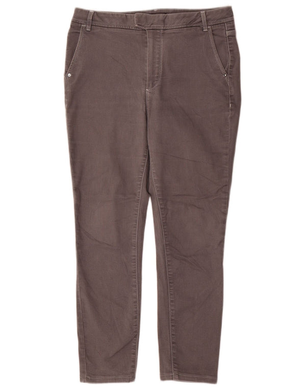 Massimo Dutti Slim-Cropped-Jeans für Damen, mittelgroß, W30, L25, Grau