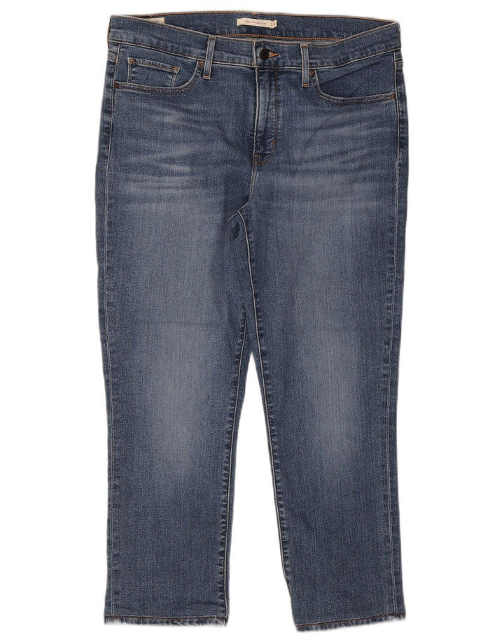 Levi's Damen 311 Shaping Slim Cropped Jeans W32 L25 Blaue Baumwolle