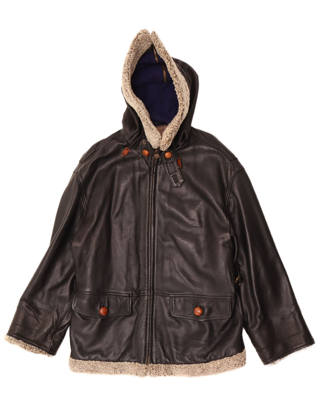 Henry Cottons Damen-Übergröße-Jacke mit Kapuze IT 42 Medium Schwarz