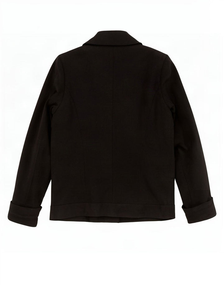 Topshop Damen-Zweireiher-Blazer-Jacke, Gr. 8, Größe S, schwarze Wolle
