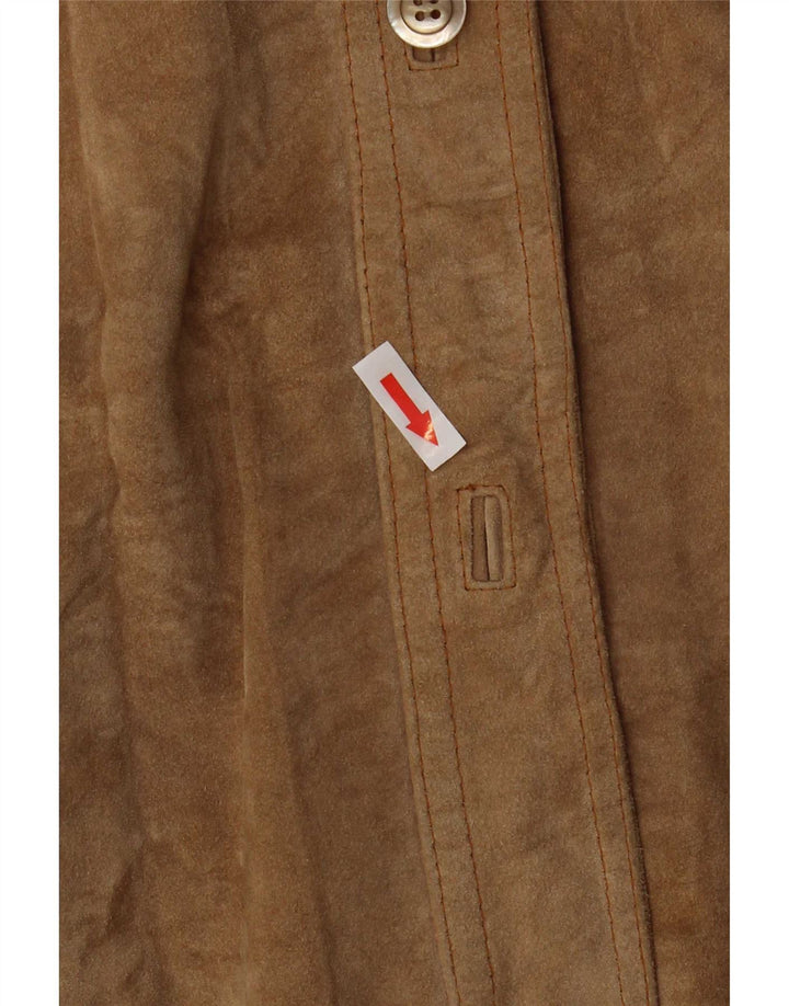 Vintage Damen Wildlederjacke UK 18 XL Beige