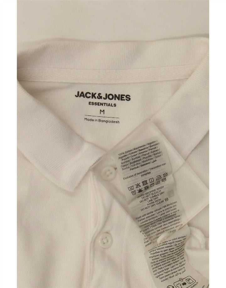 Jack & Jones Herren-Poloshirt mit normaler Passform, mittelweiße Baumwolle
