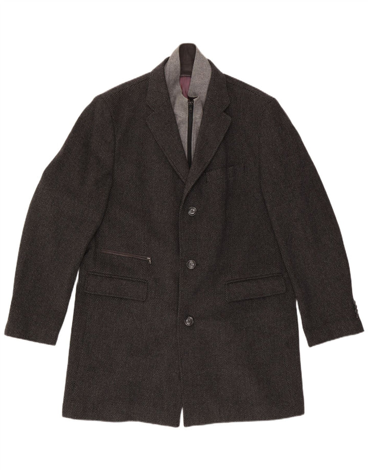 OVS Herren-Blazer mit 3 Knöpfen, IT 56, 3XL, graue Wolle