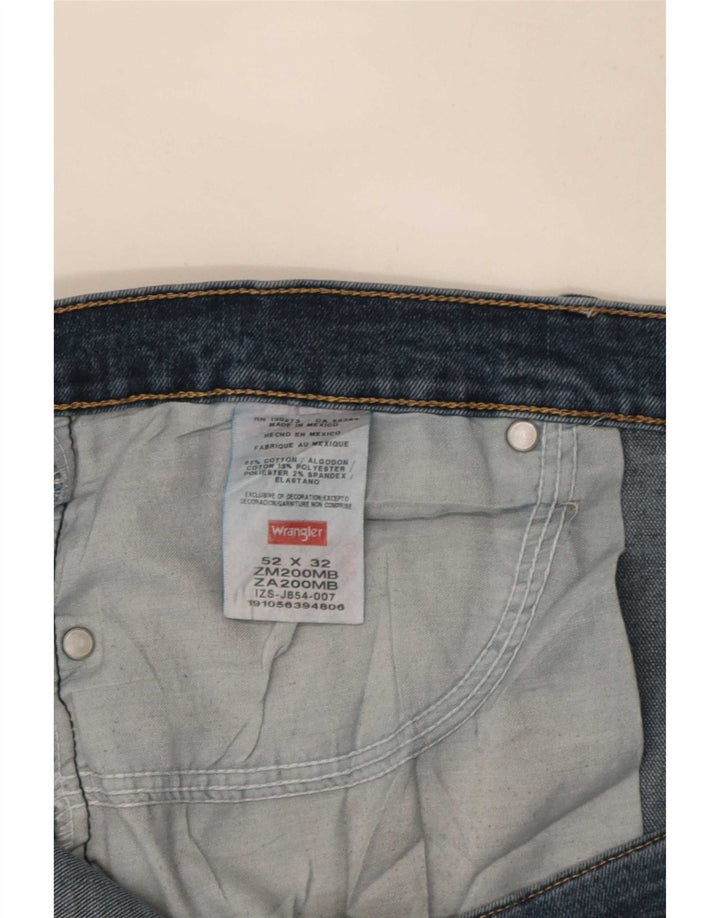 Wrangler Herren Straight Jeans W52 L32 Blaue Baumwolle