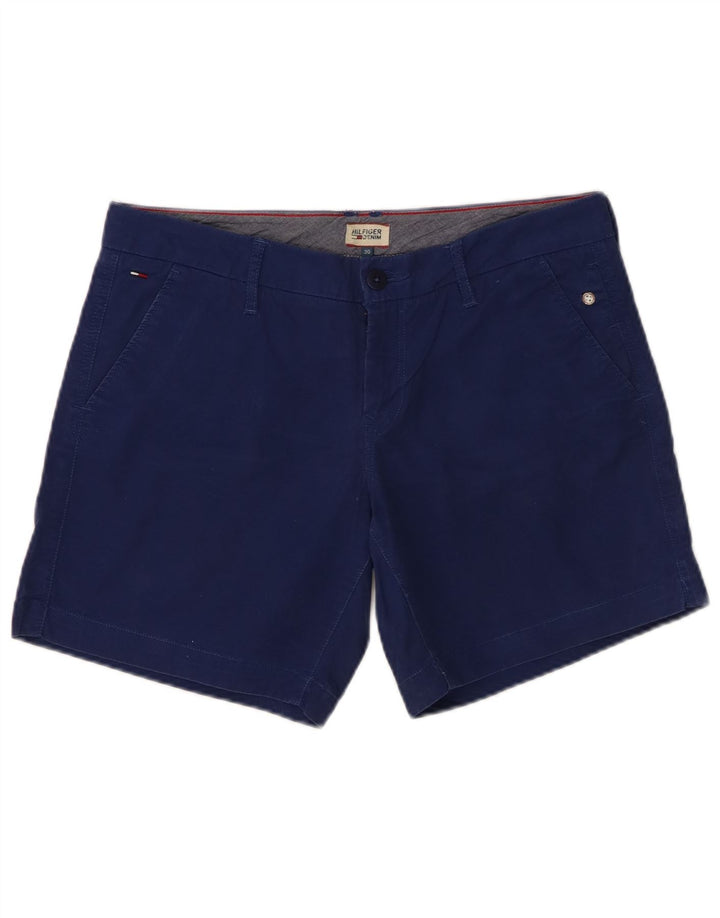 Tommy Hilfiger Damen Chinoshorts W30 mittelblaue Baumwolle
