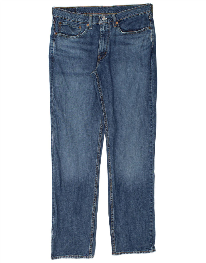 Levi's Herren 514 Straight Jeans W34 L32 Blaue Baumwolle