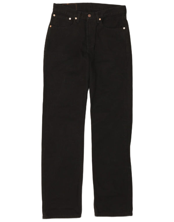Levi's Herren 751 Straight Jeans W31 L34 Schwarze Baumwolle