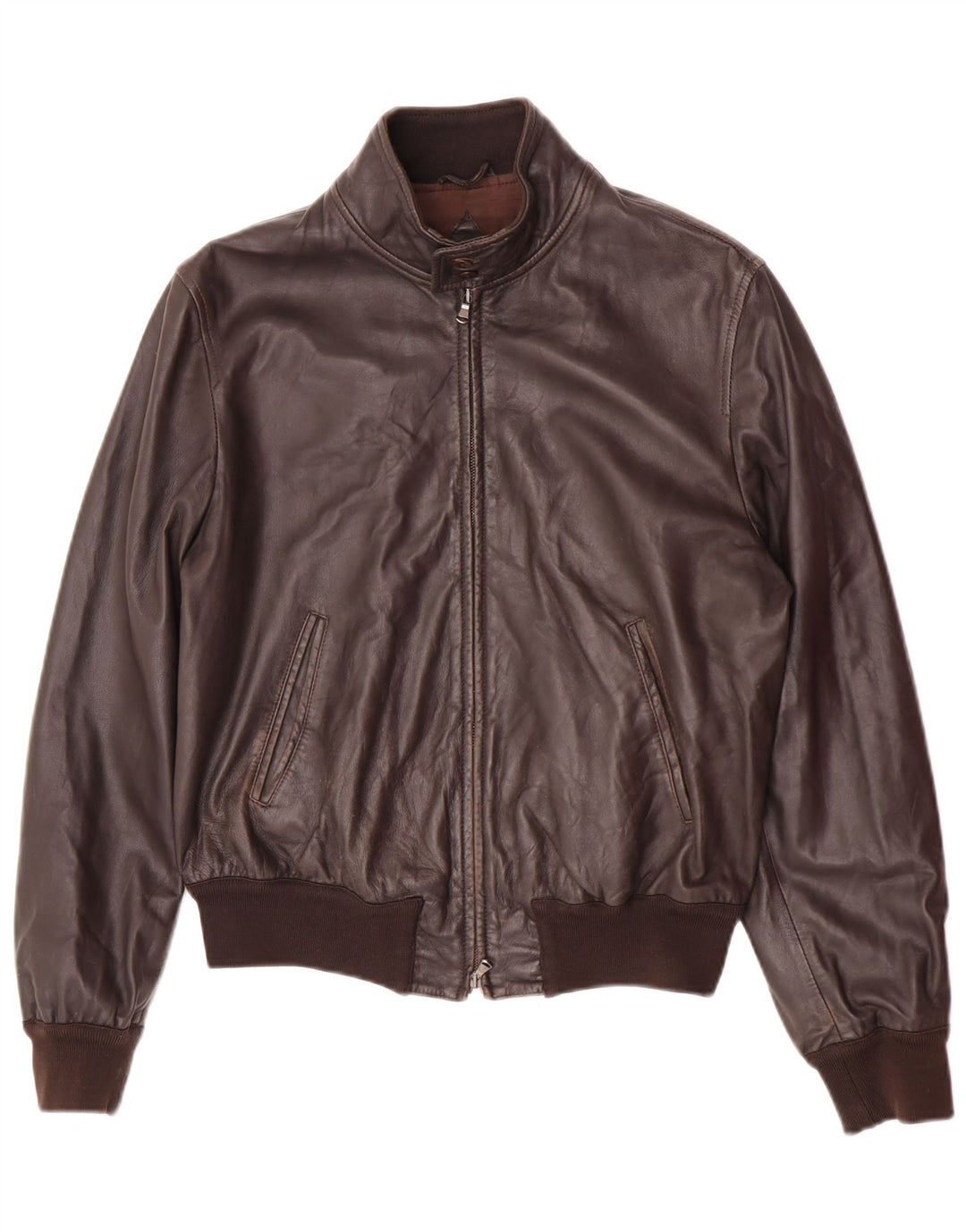 Vintage Herren Lederjacke UK 38 Mittelbraun