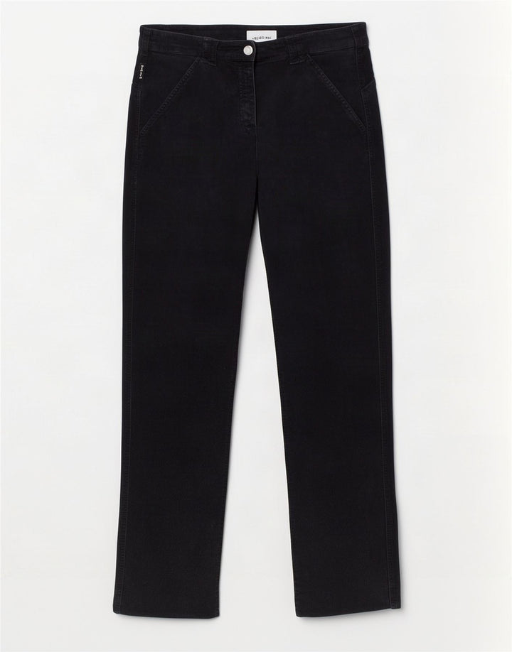 Armani Damen Gerade Freizeithose W31 L35 Marineblau