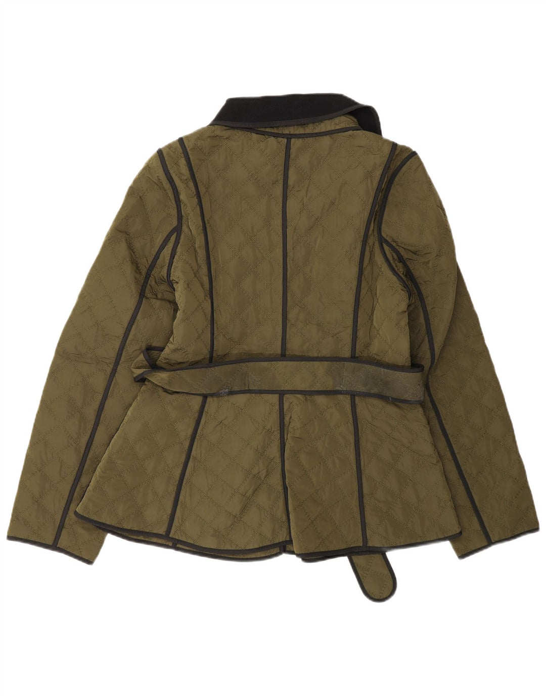 Karen Millen Damen Steppjacke UK 8 Small Grün Polyester