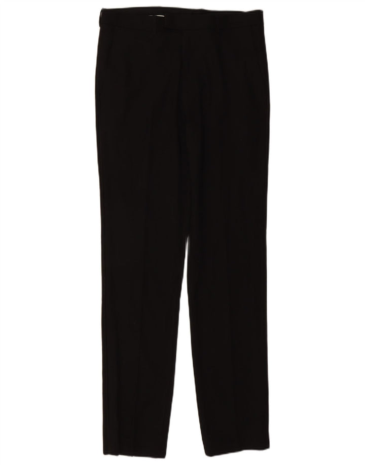 Marks & Spencer Herren Slim Fit Anzughose W32 L33 Schwarz Polyester