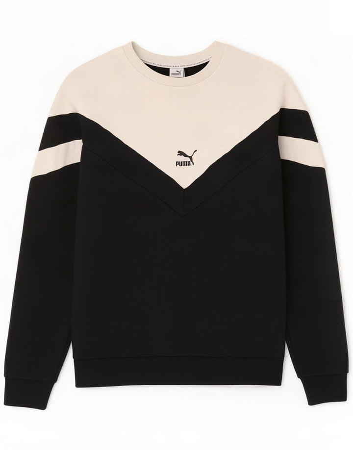 Puma Herren Sweatshirt Pullover Medium Black Colourblock