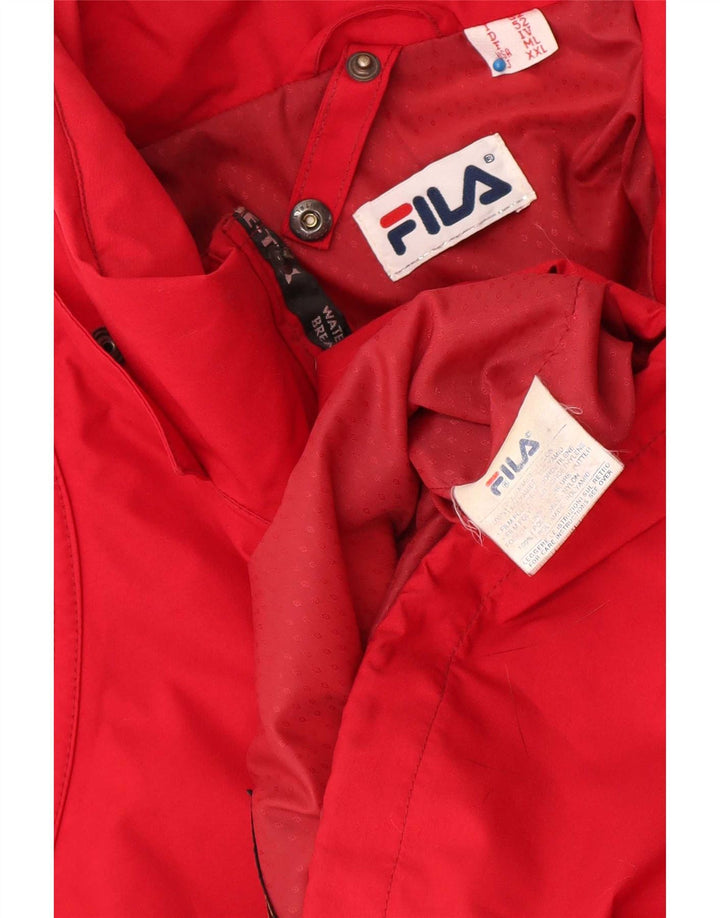 Fila Herren Regenjacke IT 52 XL Rot Polyamid Sport