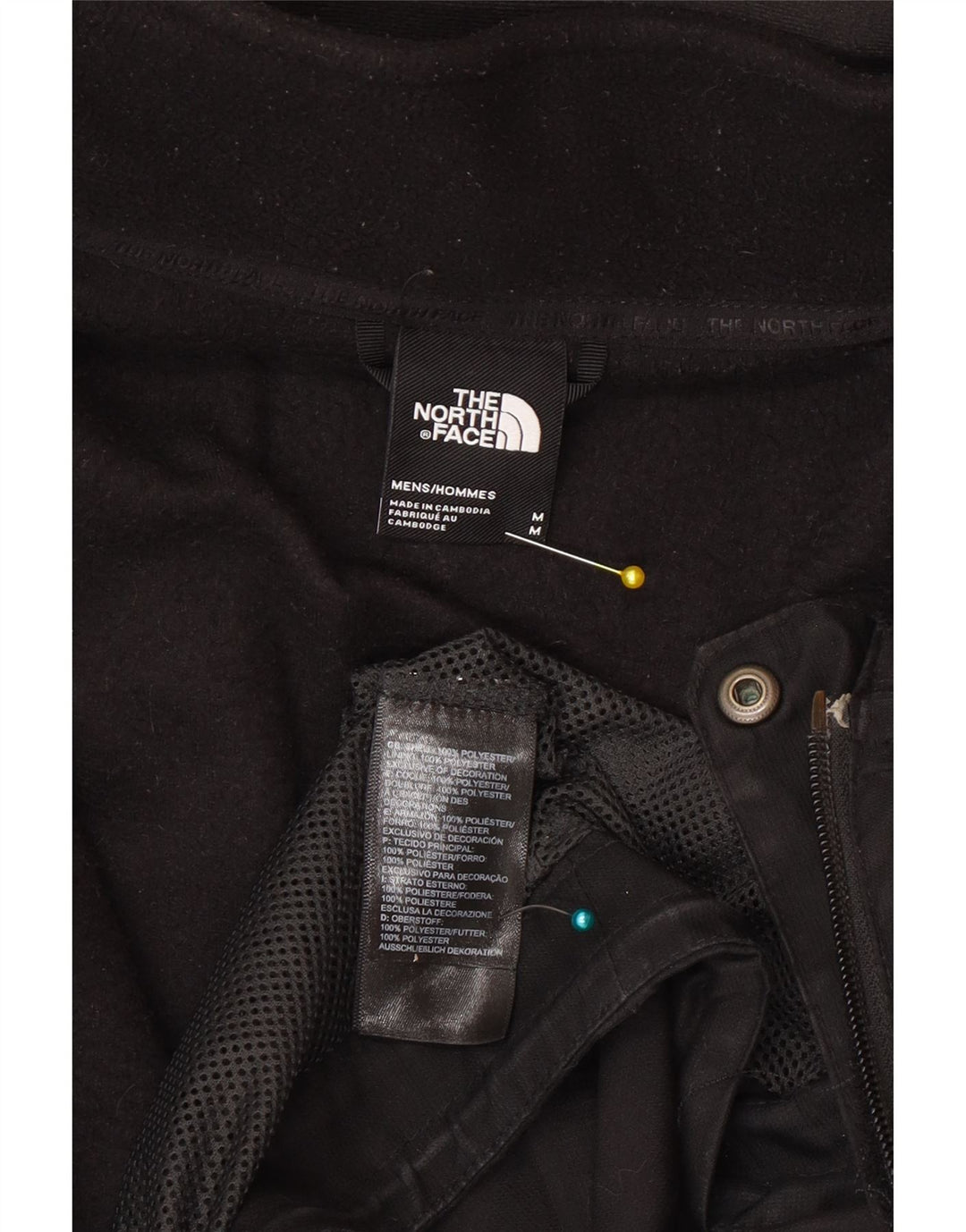 The North Face Herren-Windbreakerjacke mit Kapuze, UK 38, Mittelschwarz, Polyester