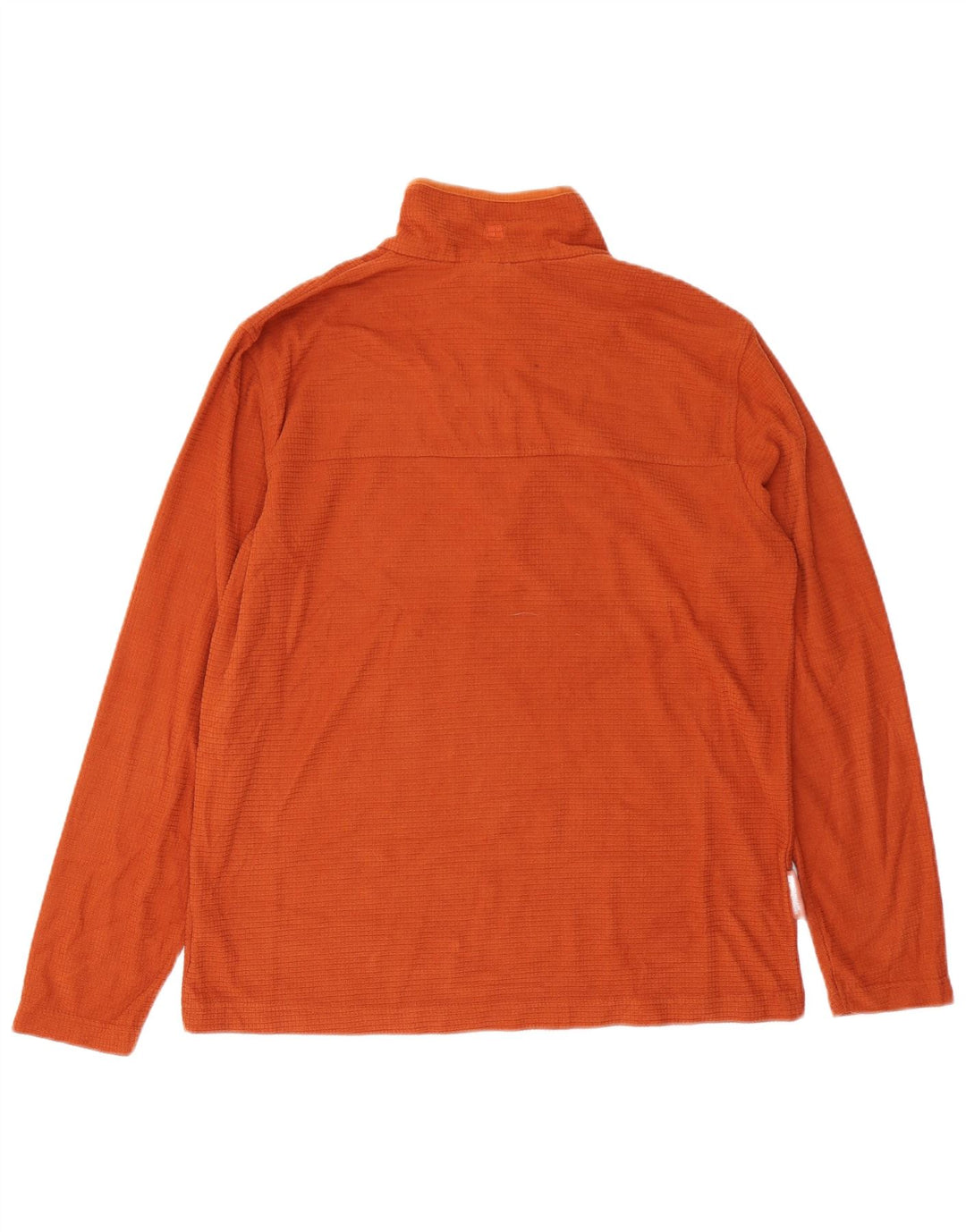 MOUNTAIN WAREHOUSE Herren-Sweatshirt mit Reißverschluss am Hals, mittelorangefarbenes Polyester