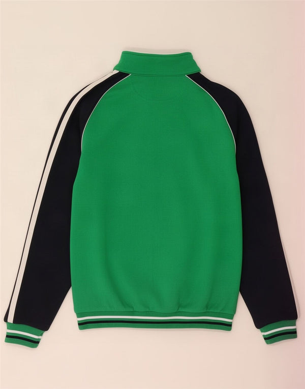 Champion Jungen-Trainingsanzug-Top-Jacke, 11–12 Jahre, Größe L, Grün, Farbblock