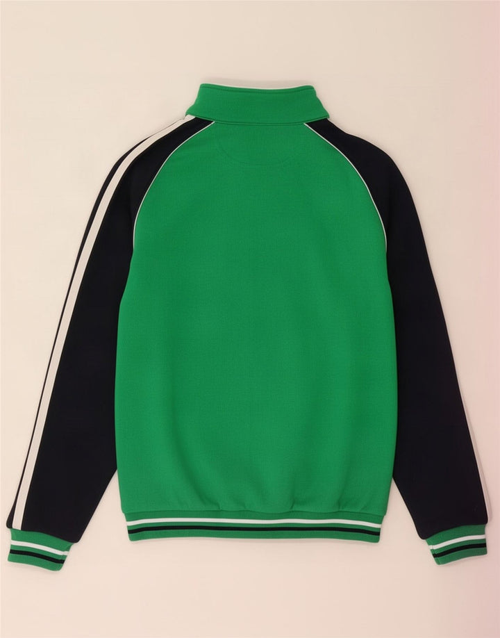 Champion Jungen-Trainingsanzug-Top-Jacke, 11–12 Jahre, Größe L, Grün, Farbblock