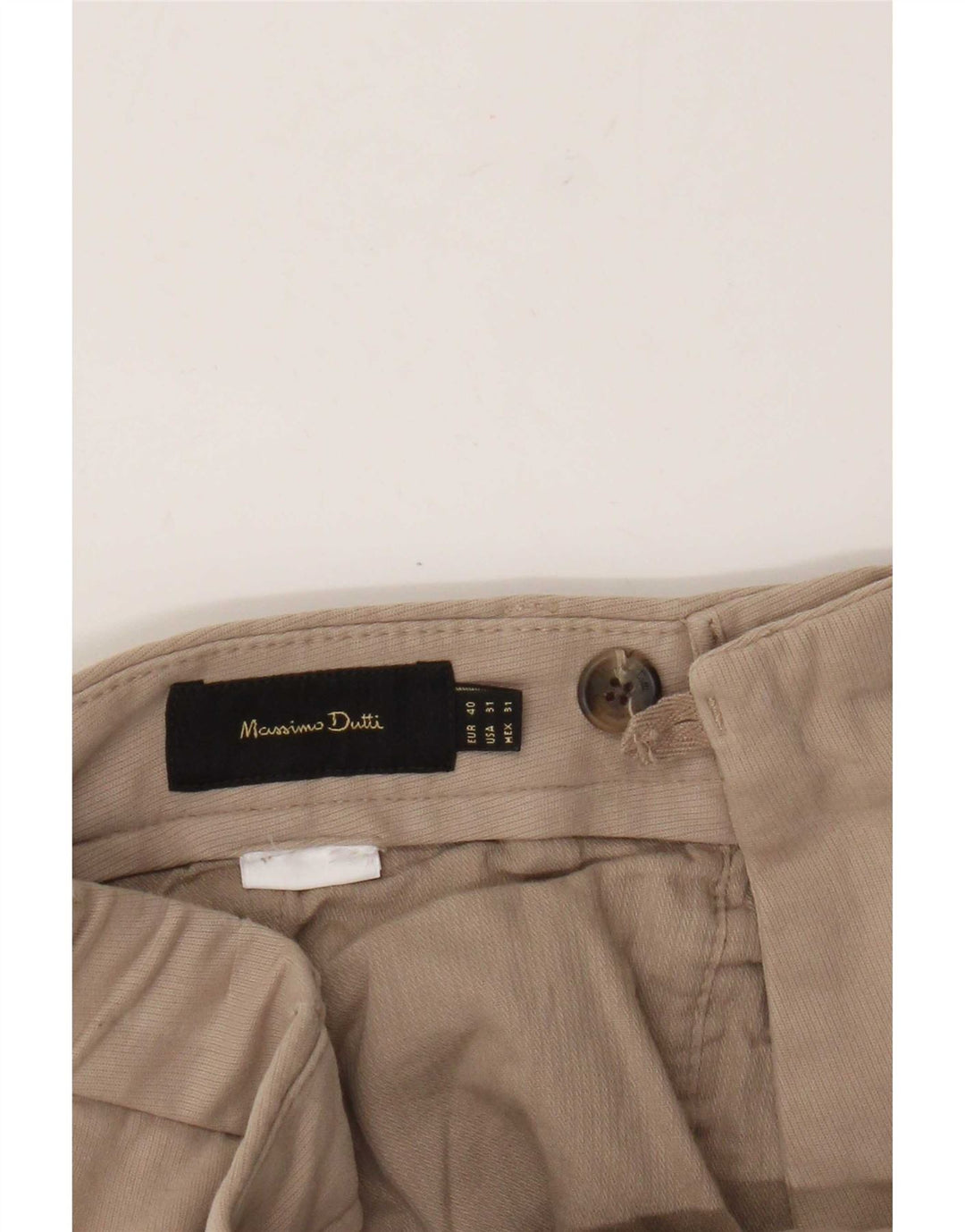 Massimo Dutti Herren Slim Chinohose EU 40 Medium W31 L30 Beige
