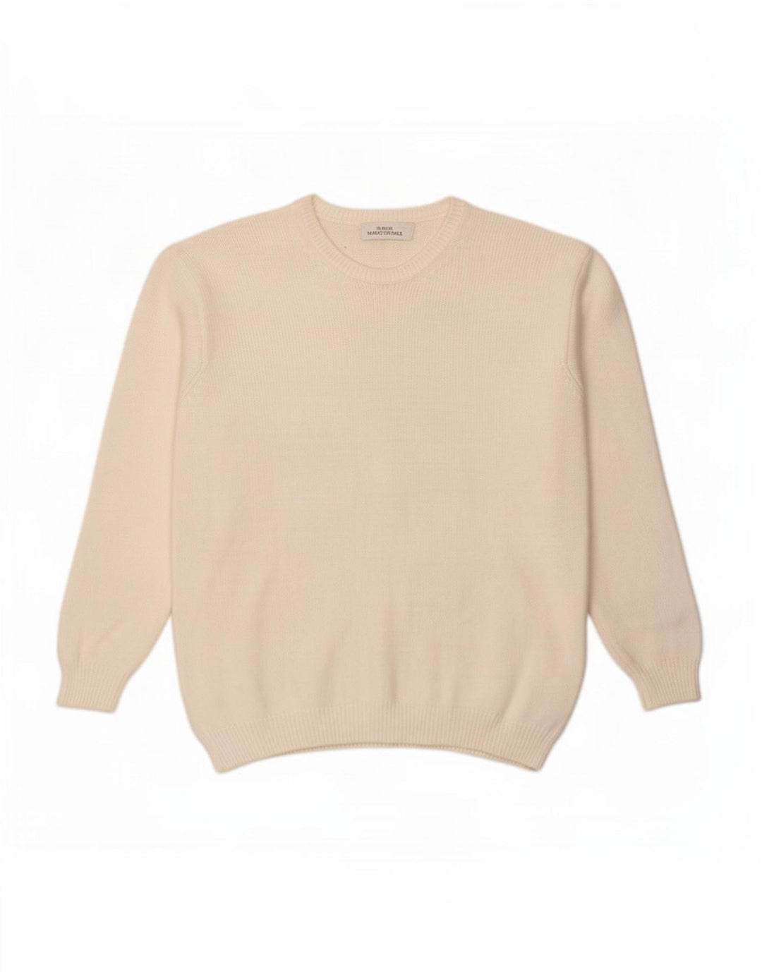 Marks & Spencer Damen Pullover mit Rundhalsausschnitt, UK 12, Mittelweiß