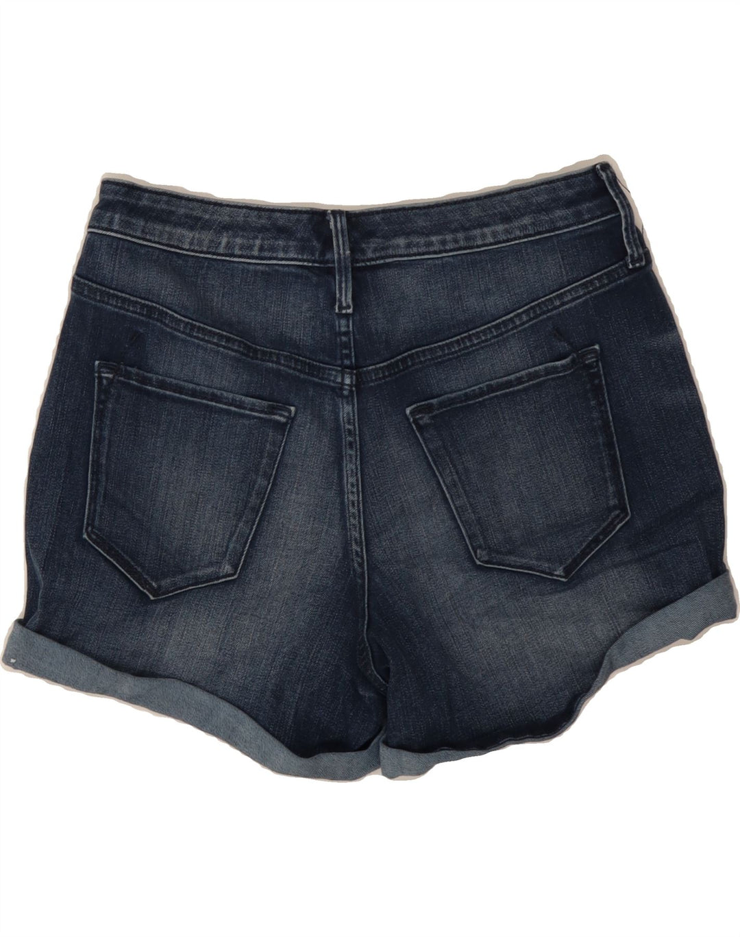 MOSSIMO Womens Mid Rise Denim Shorts US 6 Medium W28 Navy Blue Cotton Vintage Mossimo and Second-Hand Mossimo from Messina Hembry 
