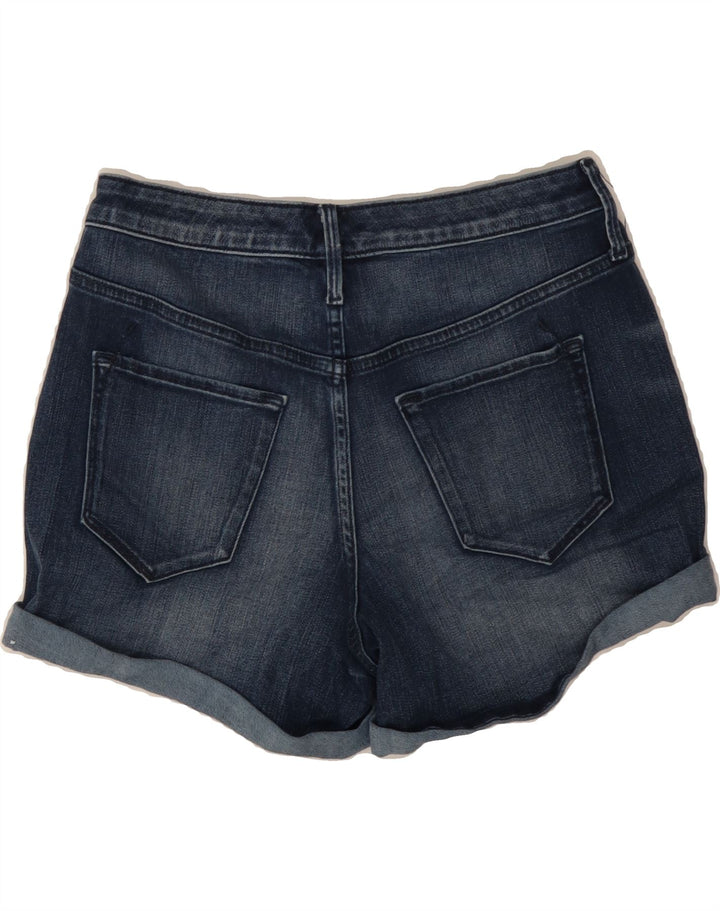 MOSSIMO Womens Mid Rise Denim Shorts US 6 Medium W28 Navy Blue Cotton Vintage Mossimo and Second-Hand Mossimo from Messina Hembry 
